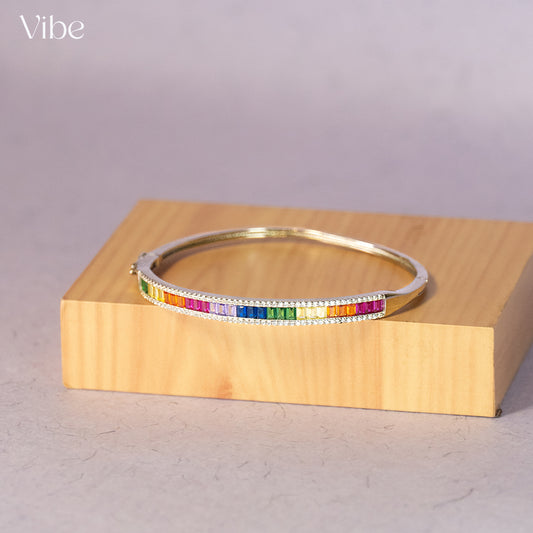 Rainbow Silver Bracelet